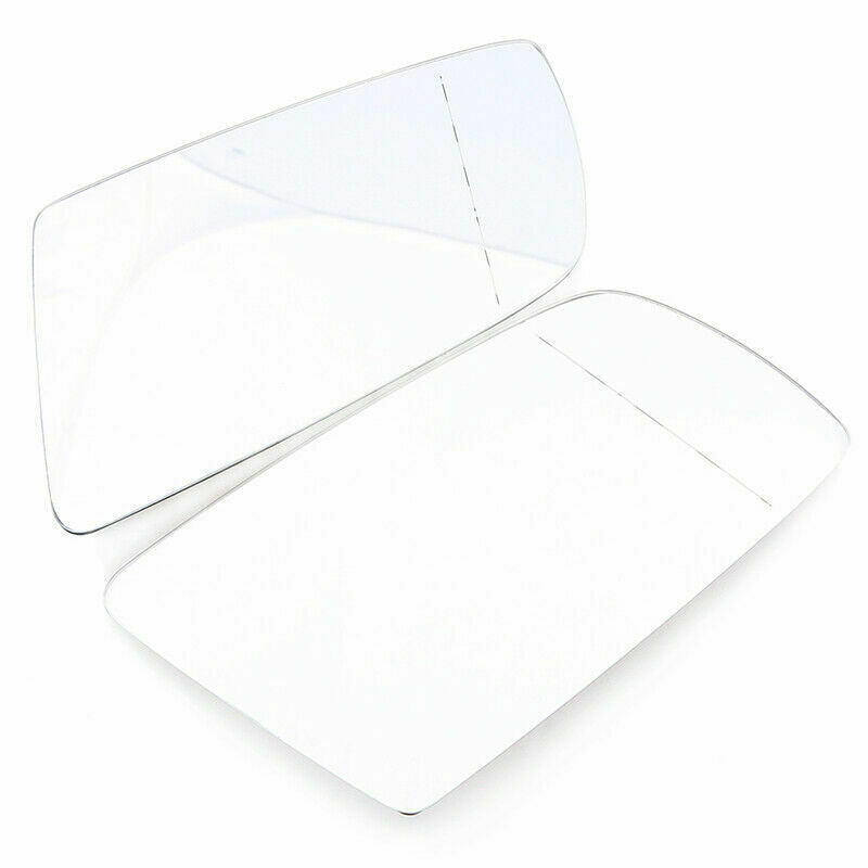 For BMW E60 E61 E63 E64 03-10 Pair Side Rear View Mirror Glass Heated White