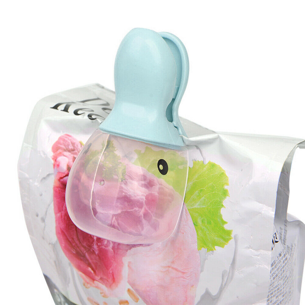 Cute Duckbill Pet Food Shovel Multifunction Spoon Cat Food Bag Seal Clip @