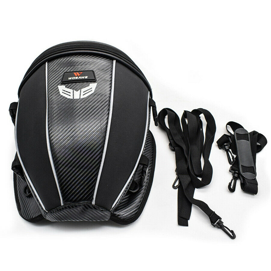Motorcycle Trunk Tail Box Luggage Touring Pack Universal PU Leather Waterproof