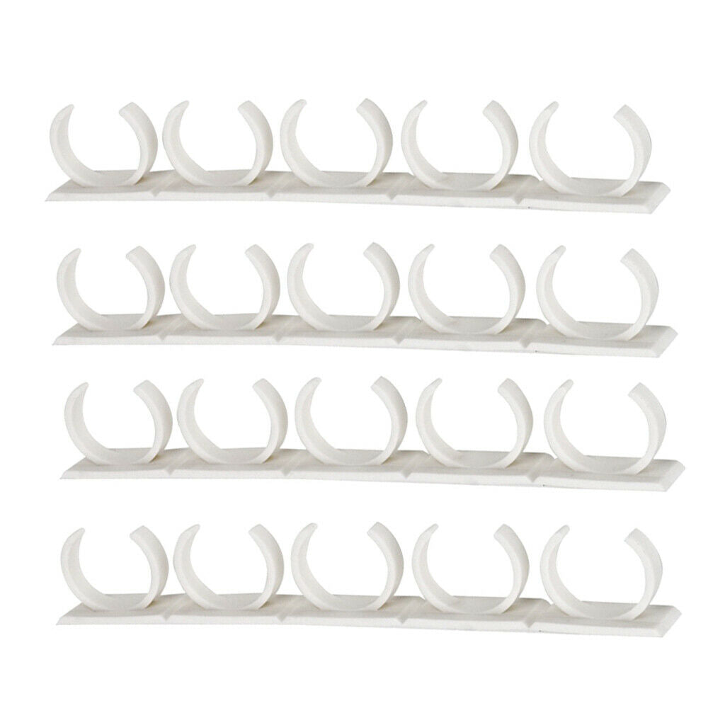 8 Pieces Grip Spice Racks for 20 Spice Jars Kitchen Space Saving Oragnizer