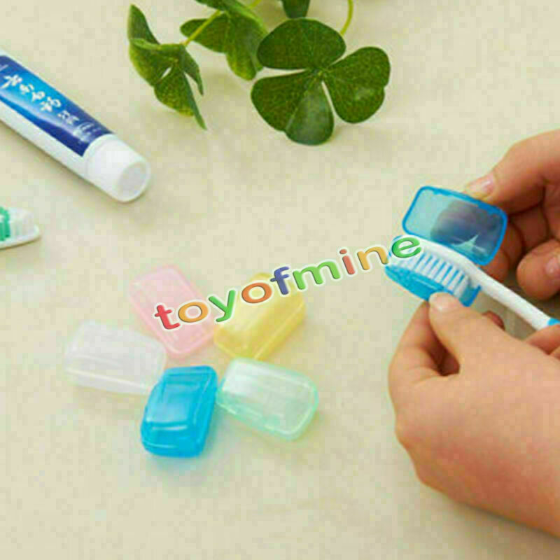 5x Travel Camping Toothbrush Head Holder Protect Brush Cap Clean Box Case Cover