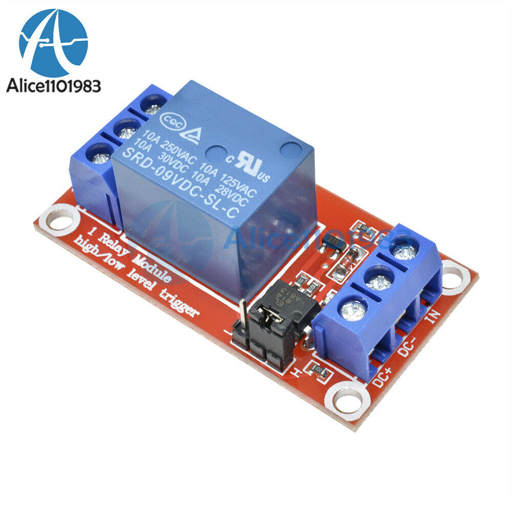 1 Channel DC 9V with Optocoupler Driver Shielded High Low Level Relay Module