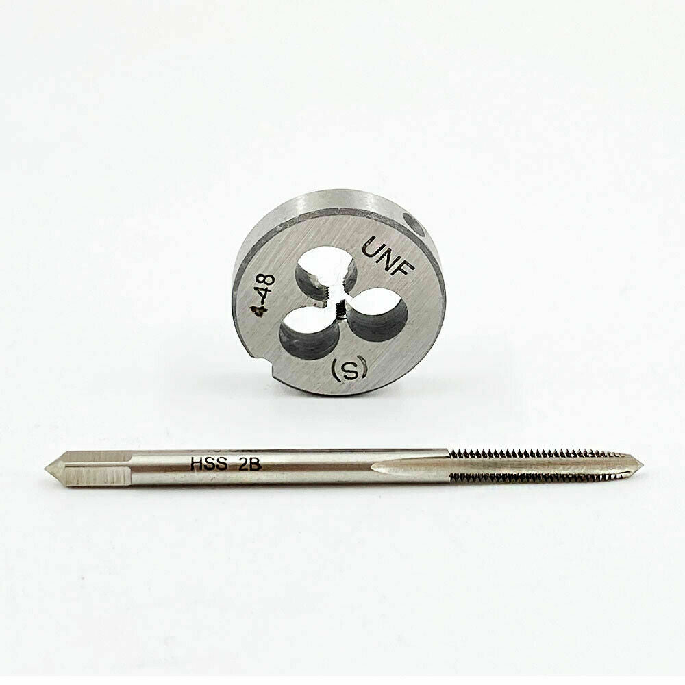 4-48 Tap And Die, UNF Machine Thread Tap And Round Thread Die Right Hand HSS