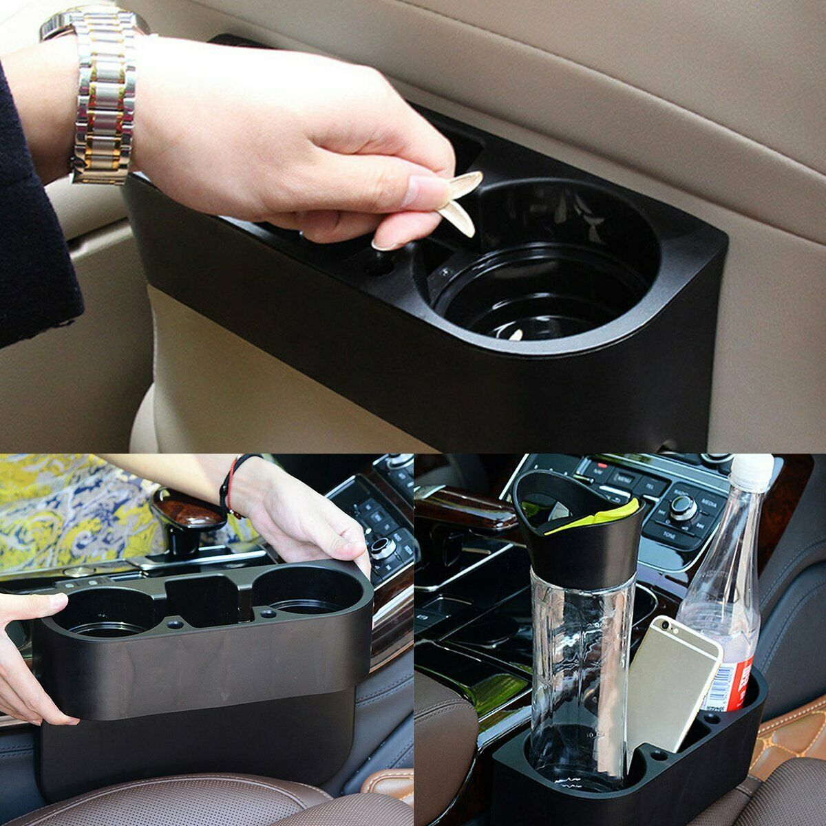 Auto Truck Car SUV Armrest Cell Phone Cup Drink Holder Universal Cup Holder Tool