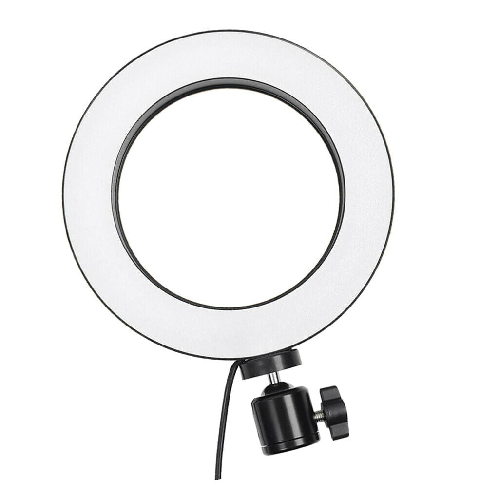LED Ring Fill Light with USB Plug Dimmable Lighting Kit for Makeup