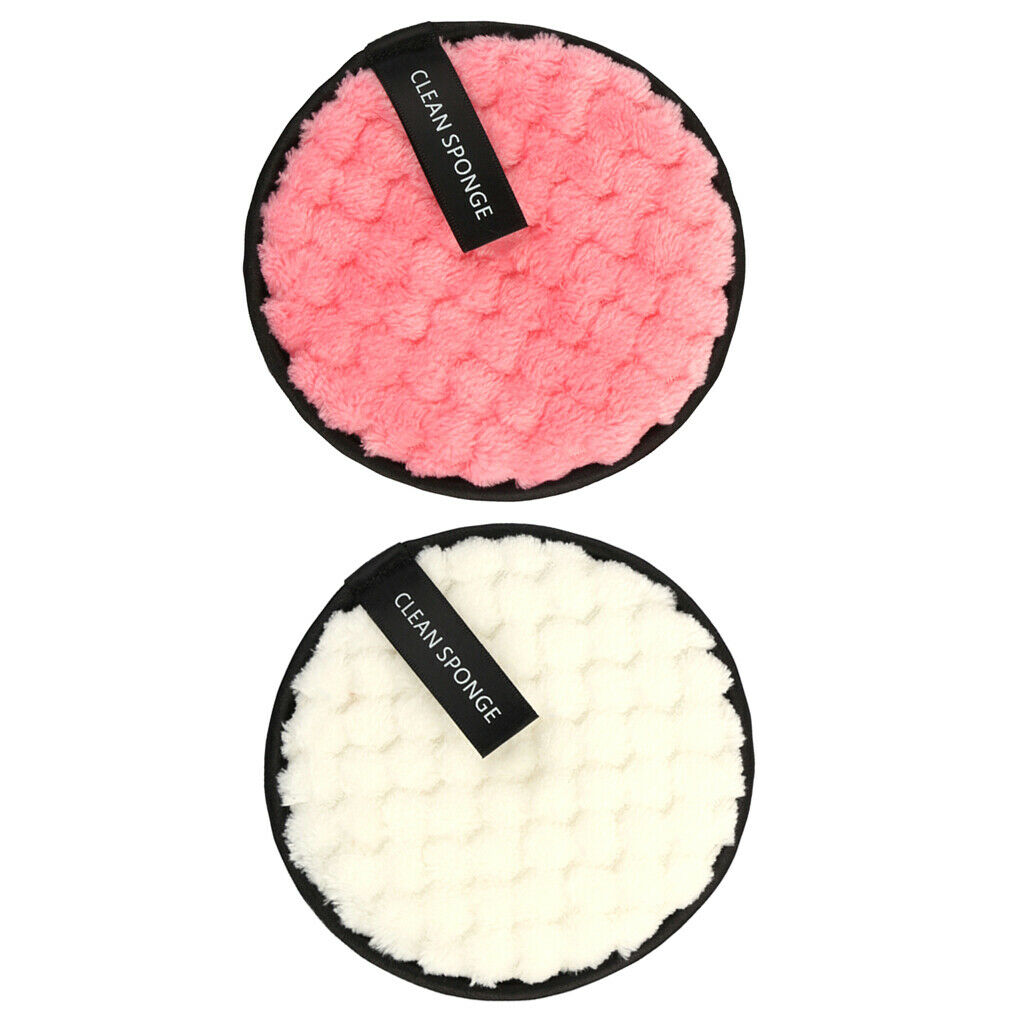 2 Pieces Face Sponge Washing Puff Exfoliator Clean Soft Scrubber Shower Makeup