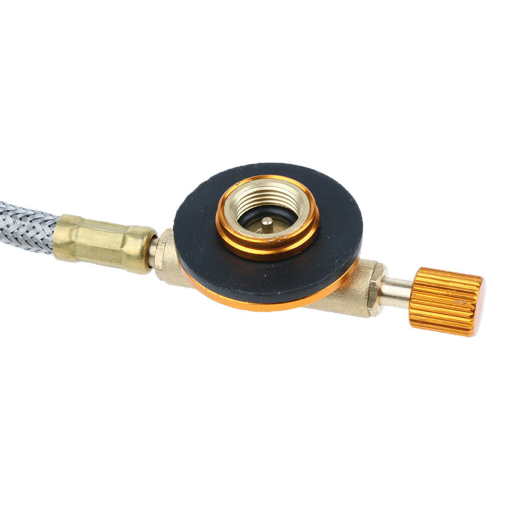 Camping Gas Stove Connection Valve Propane Cylinder Tank Hose Adapter, 60cm