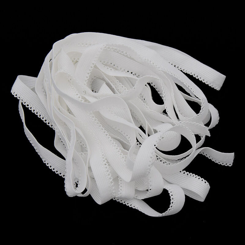 10mm Width DIY Lace Elastic Band Cord Lacework Ribbon Craft Sewing Handcraft New