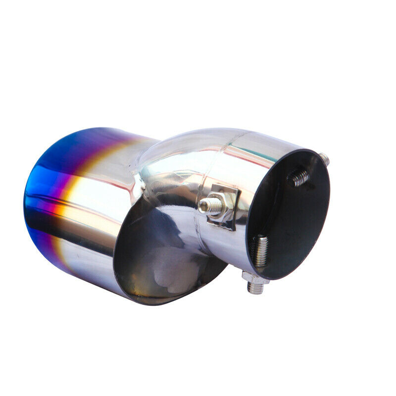 Car 63mm inlet Roasted Exhaust Tip Tail Pipe Muffler Stainless Steel  End Pipe