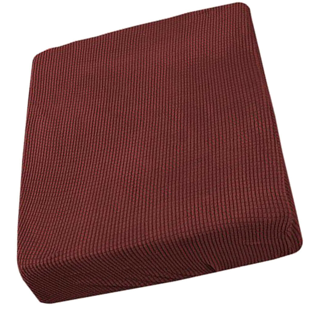 4Pcs 1 Seater Red Color Spandex Fabric Sofa Futon Seat Cushion Covers Couch