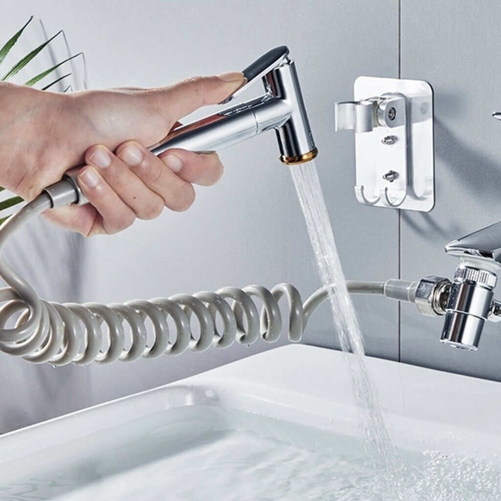 Flexible External Shower Set Bathroom w/ 1.5m Hose Easy to Install for Bidet