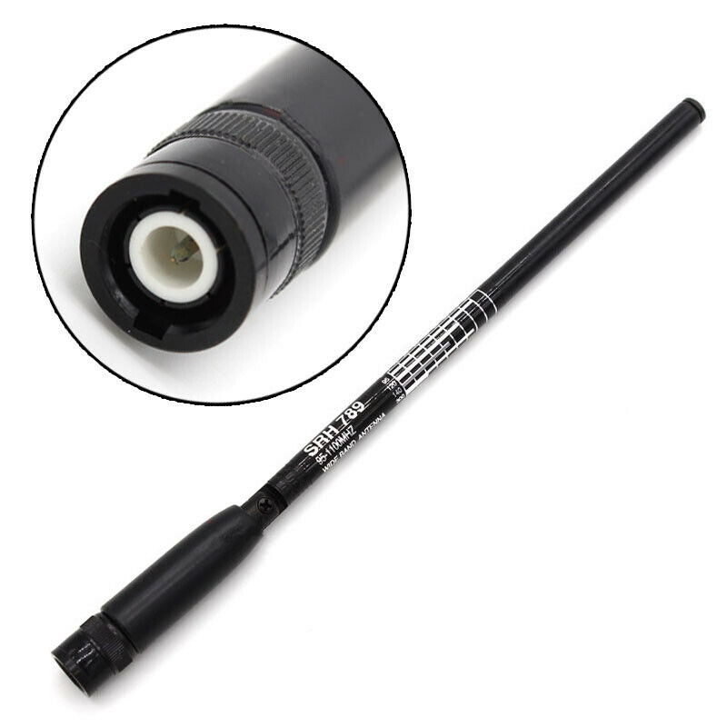 SRH789 BNC 95-1100MHz Wide Band Foldable Telescopic Antenna for ICOM Kenwood