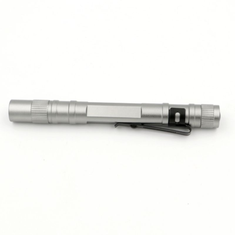 Portable Mini LED Flashlight Pen Torch Lamp Penlight Battery Powered with Clip