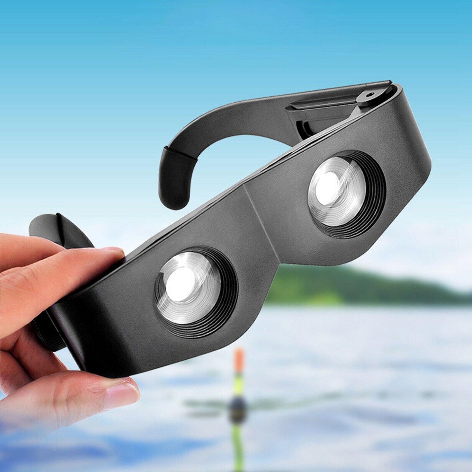 Adjustable ABS Focus Glasses Telescope Magnifier Binoculars For Fishing