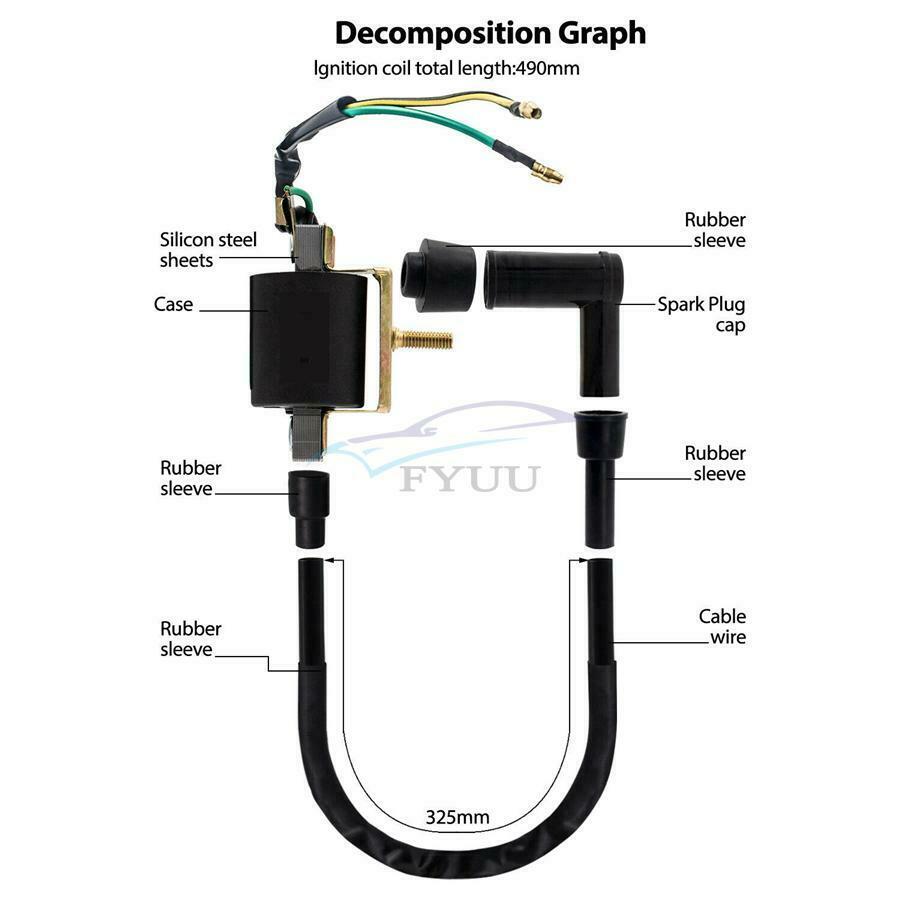 12V 4-Pin Regulator/Rectifier Ignition Coil For 50\70\90\140cc ATV Scooter Bike