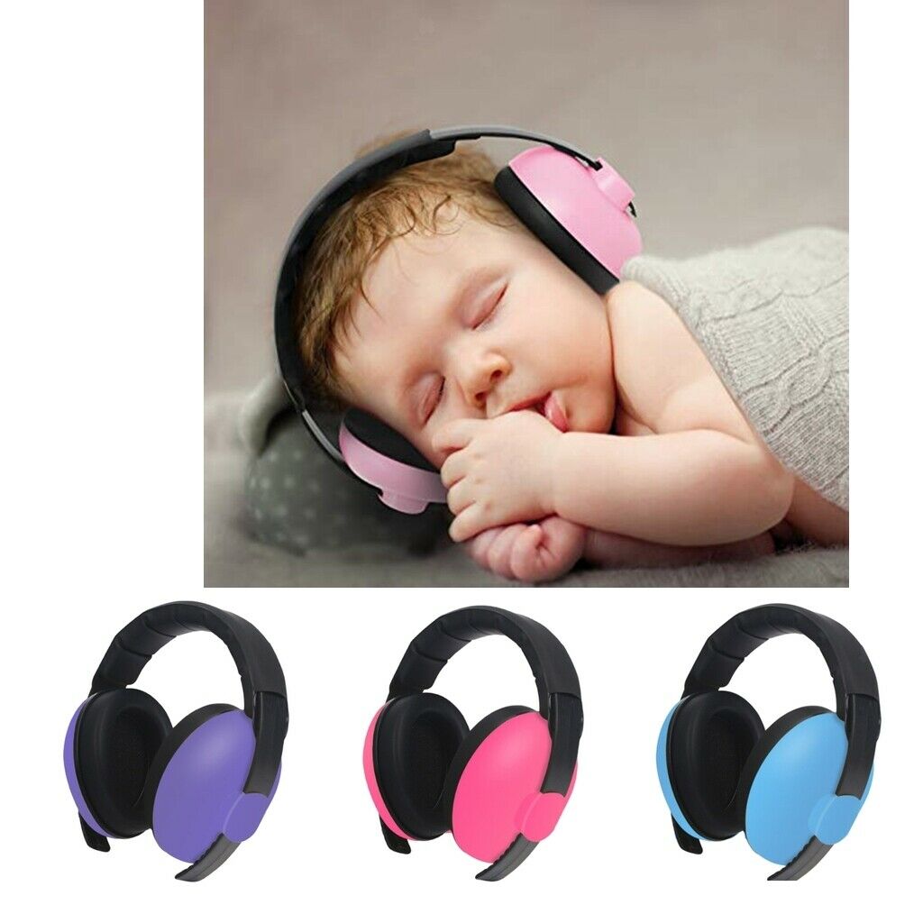 3x Baby Anti Noise Earmuffs Ear Defenders Noise Reduction Sleep Protectors