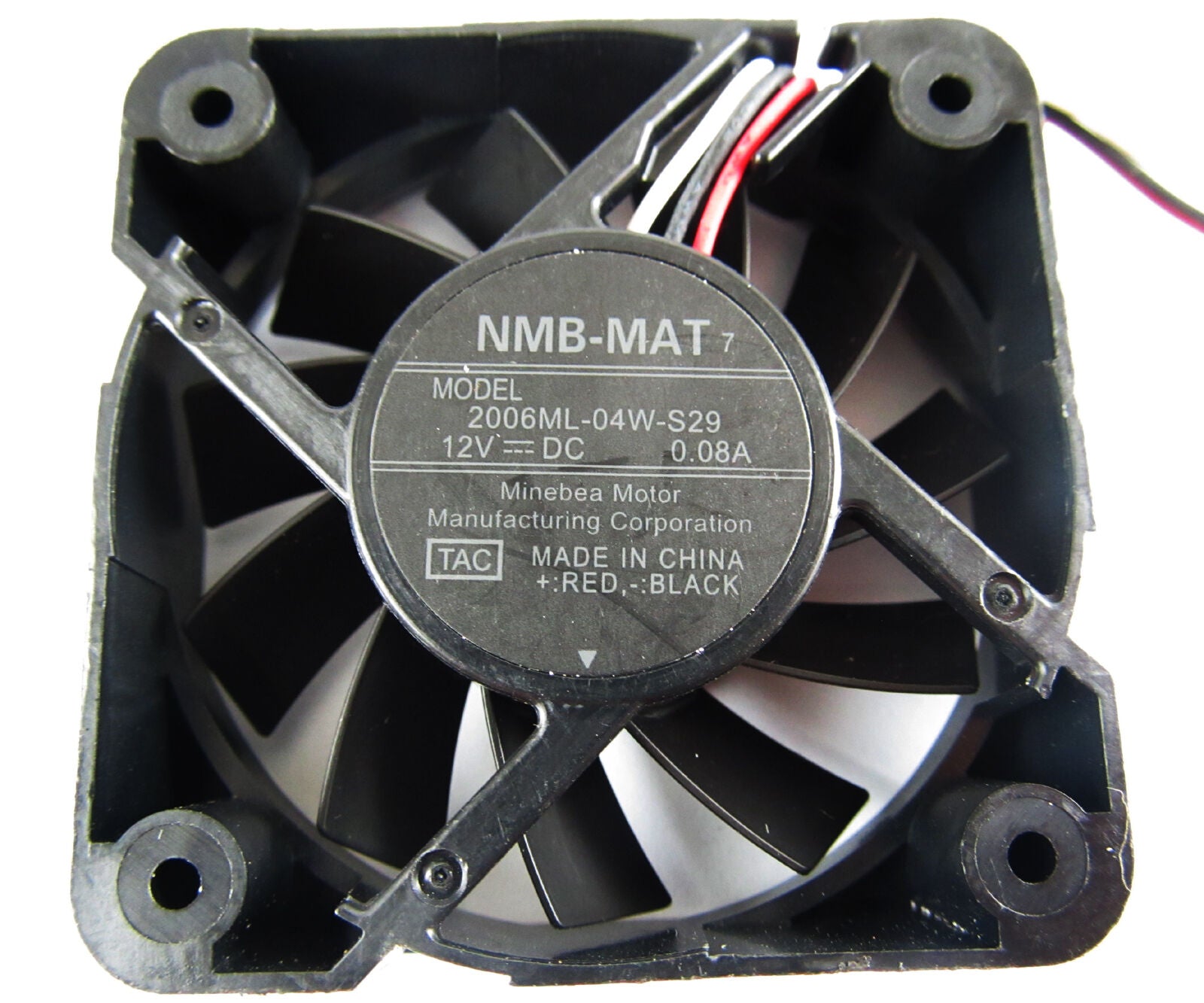 4pcs New NMB 2006ML-04W-S29 50mmx50mmx15mm 5015 12V 0.08A DC Brushless Fan 3-pin