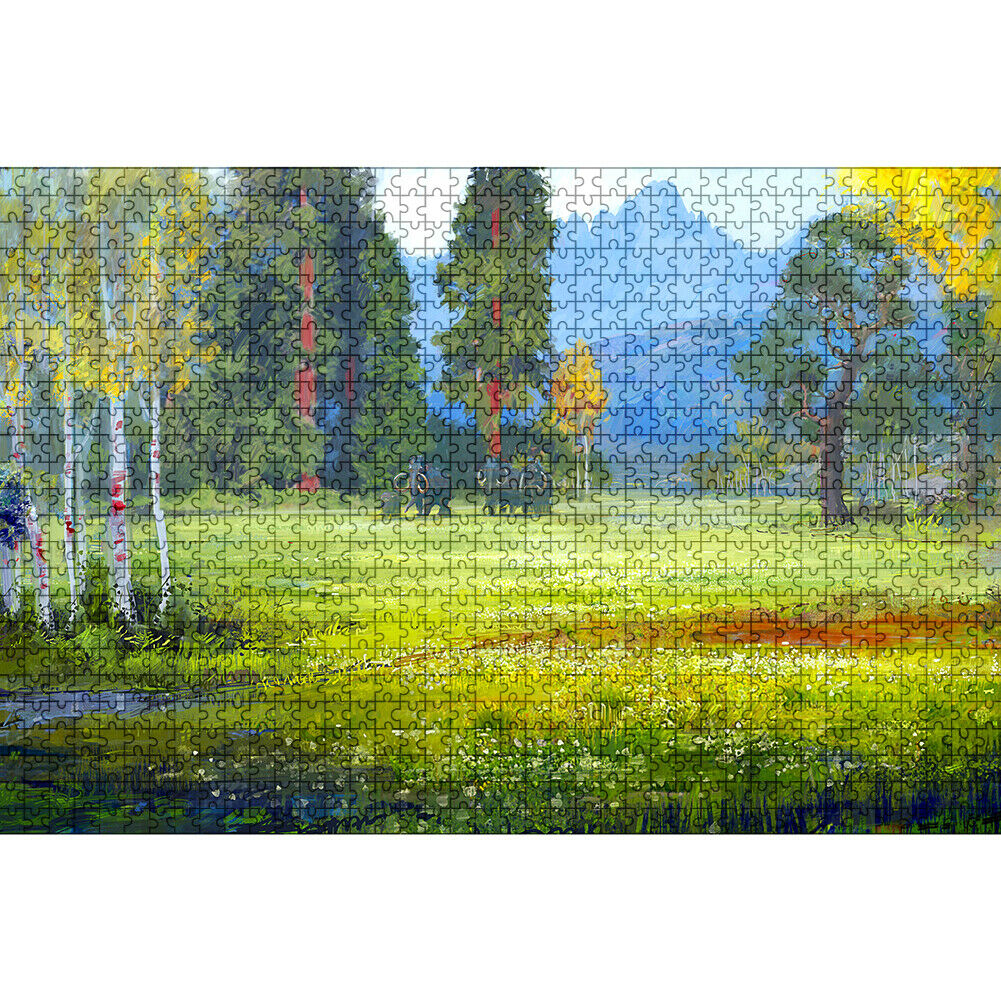 1000pcs DIY Green Lawn Puzzle Educational Learning Jigsaw Assembling Toys @