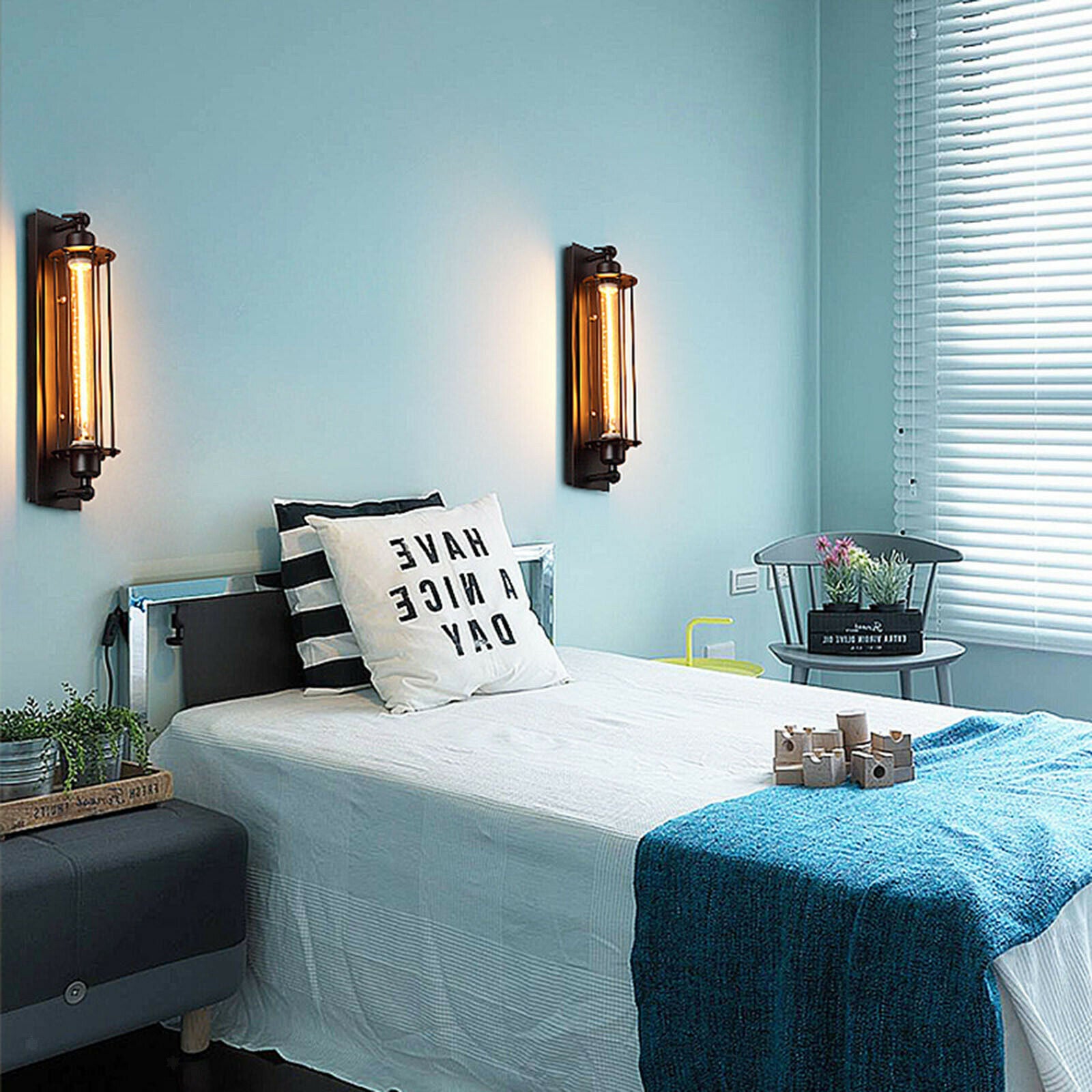 Retro Wall Sconce Lights Home Bedroom Stair Hallway Corridor Lamp Decoration