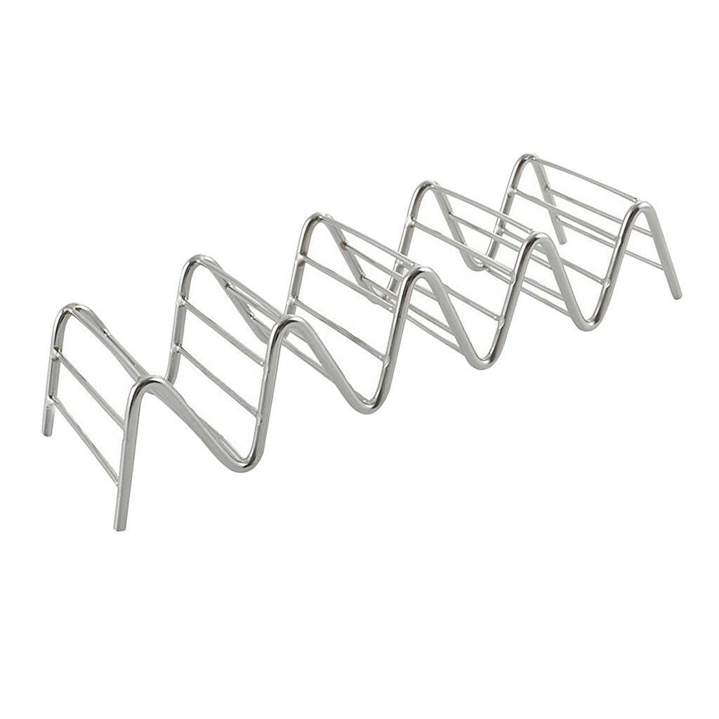 2x Taco Shells Holder Tortilla Stand Rack Hot Dog Appetizer Tray 4~5 Tacos