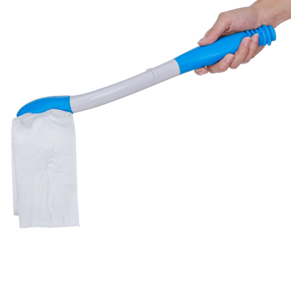 Folding Comfort Long Bottom Wiper Holder Toilet Paper Grip Self Wipe Aids