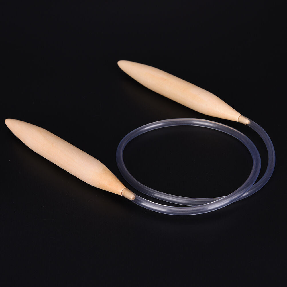 Bamboo Fixed Circular Knitting Needle Pin 32" 80cm Length 20mm Size  `jJC.l8