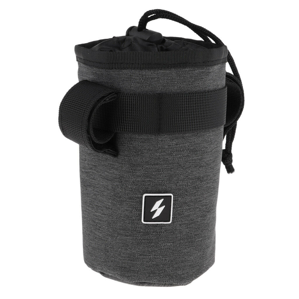 Set Of 2 Bike Kettle Holder Pouch Front Handlebar - Gray