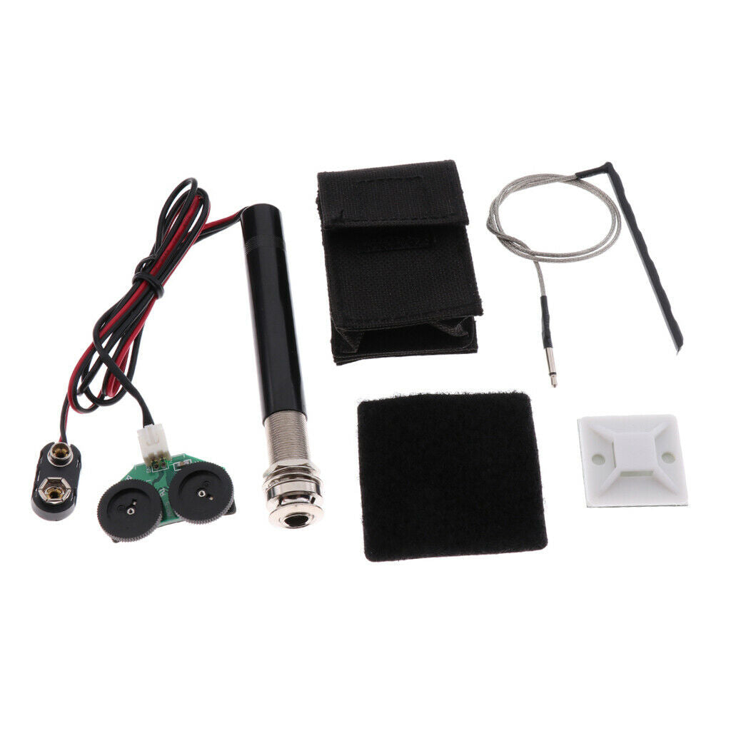 Active Endpin   Piezo Pickup Kit for Acoustic Guitar Ukulele Mandolin