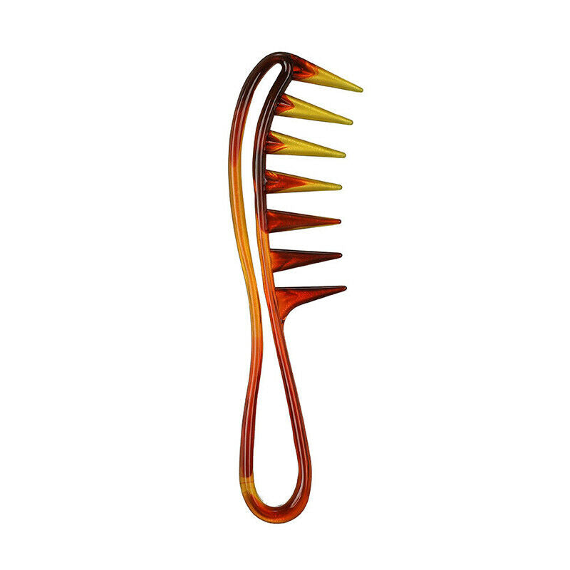 Amber Hair Comb Wide Tooth Shark Comb Anti-Static Curly Styling Combs Ha.l8
