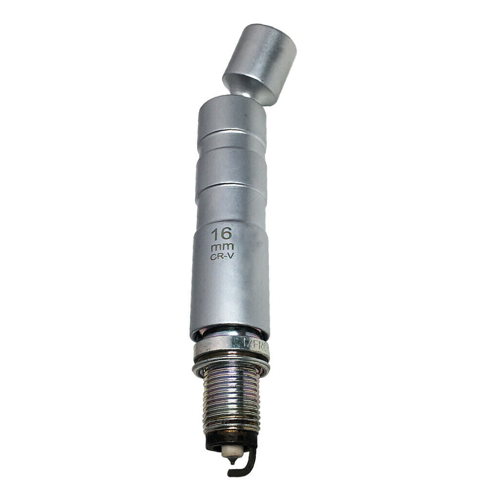 16mm 12-Point Remover Wrench Magnetic Spark Plug Sleeve Socket Thin Wall 3/8
