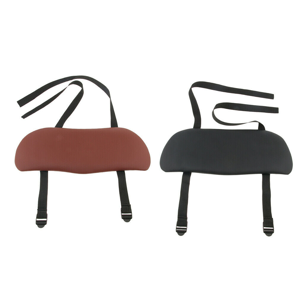 2x PU Leather Hanging Arm Rest Sling Board Armrest Shelf for Massage Table