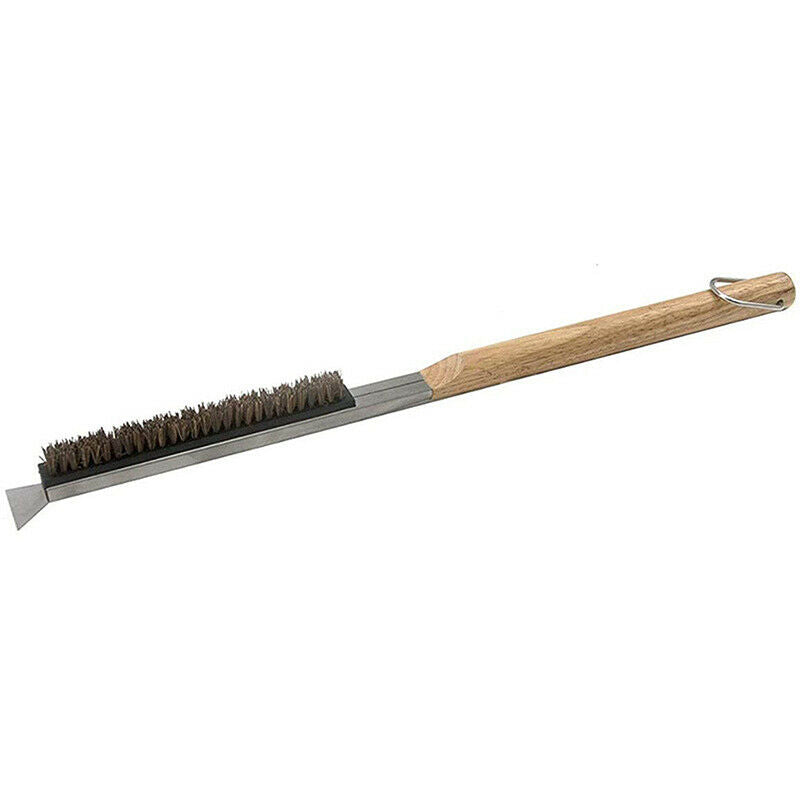 20.9" 53cm Pizza Oven Stone Brush Scraper BBQ Cleaner Barbecue Oven BrushesY SJ