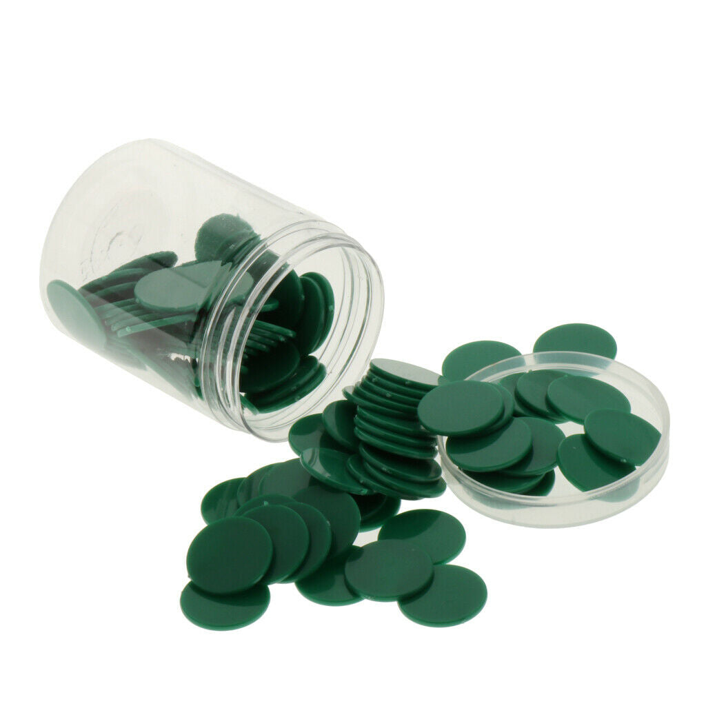 200x Poker Chips Printing Gaming Tokens barreled Chip money Boundless Green