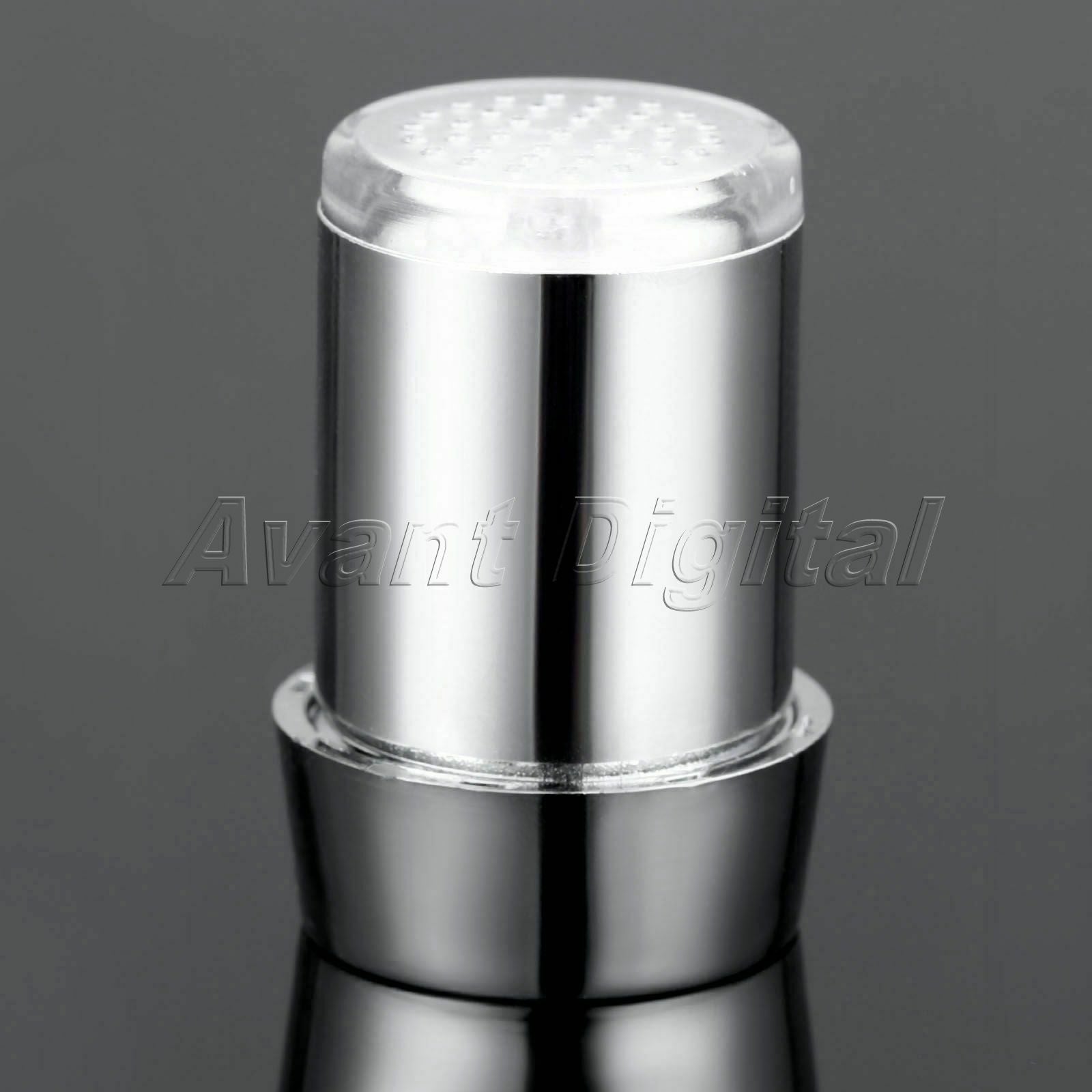 3 Color Changing LED Water Faucet Light Temperature Sensor ABS No Need Battery