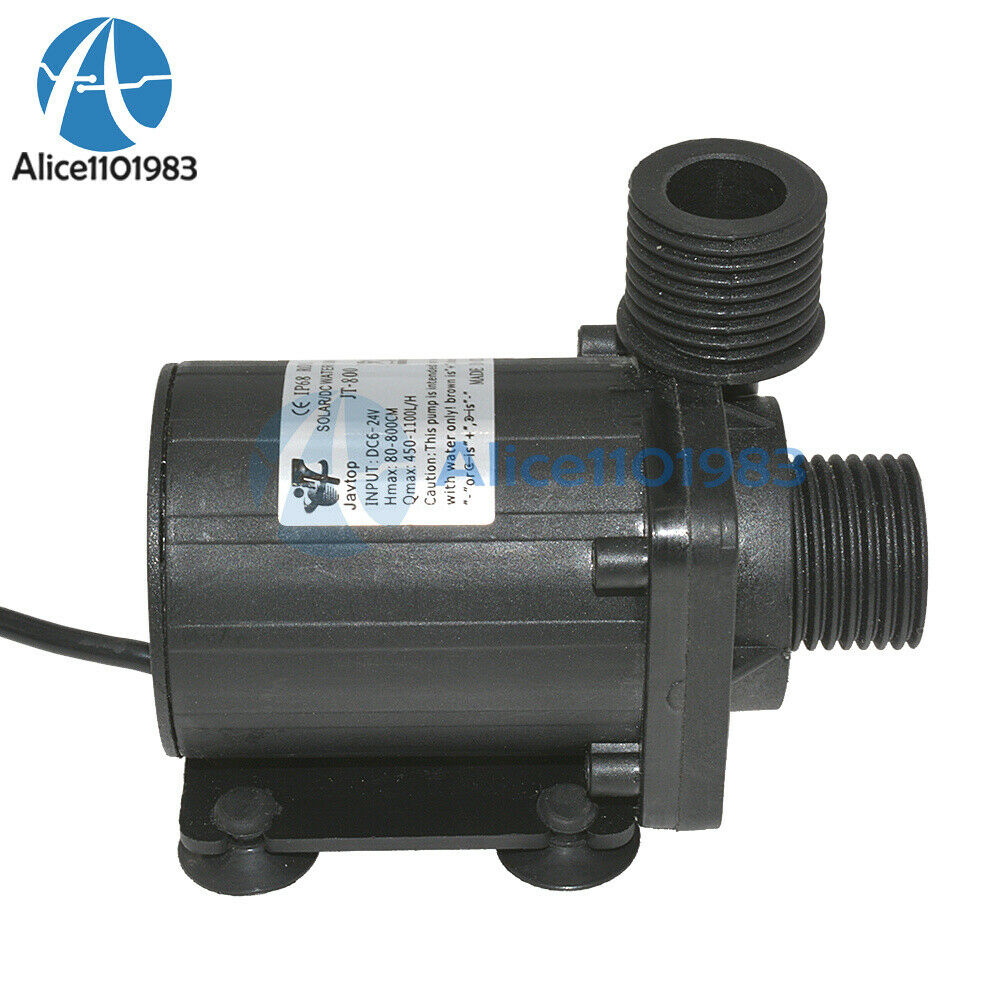 DC 12V 24V Hot Water Circulation Pump Solar Water Pump Brushless Motor 800L/H