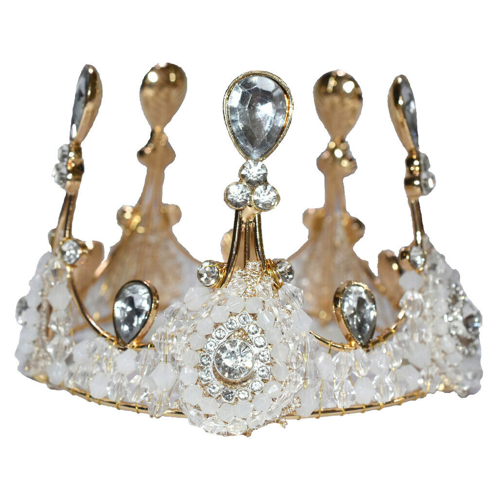 Sparking Girls Princess Tiara Crystal Crown Wedding Birthday Party Headpiece