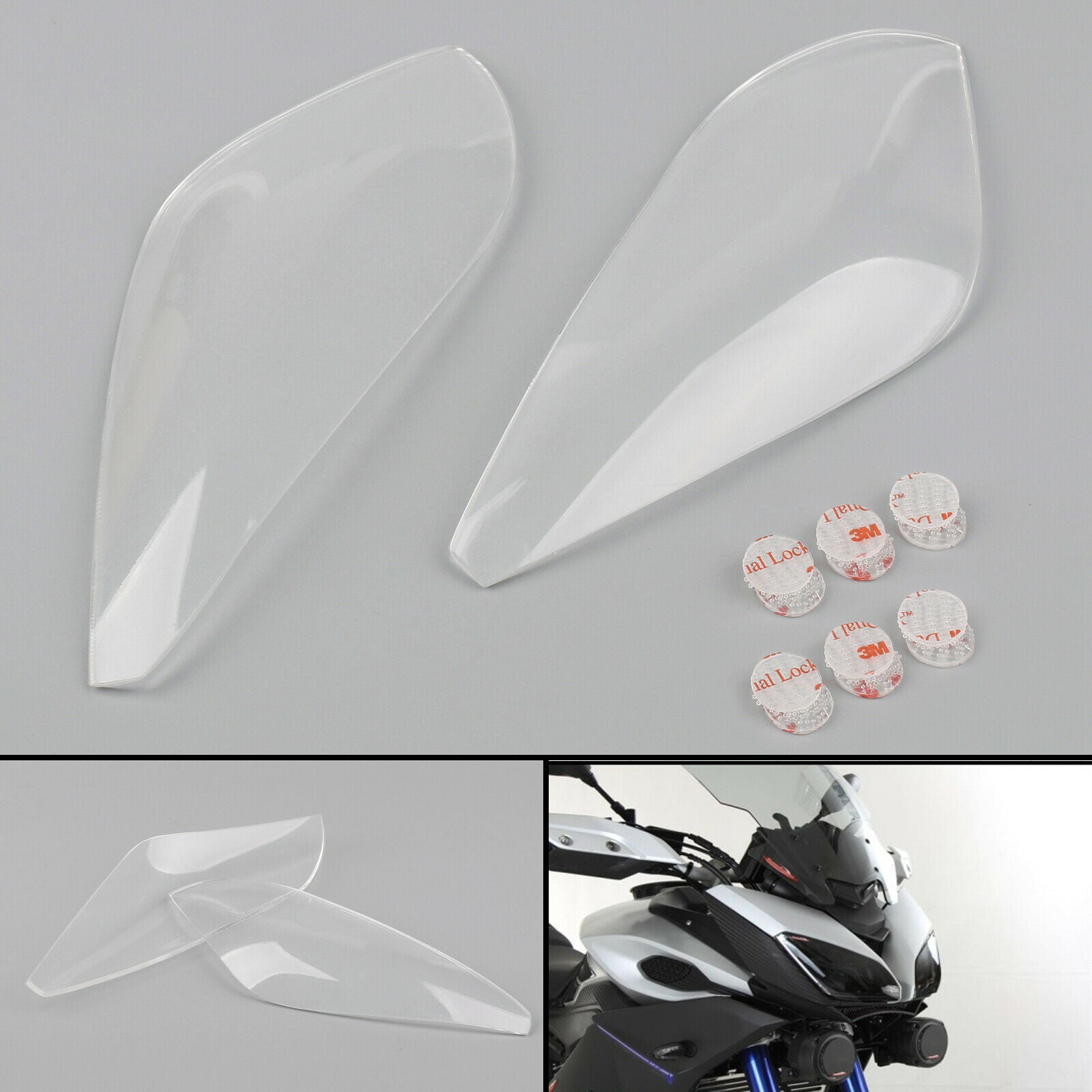 Headlight Screen Guard Protector Windshield For Yamaha FJ09 2015 2016 Clear