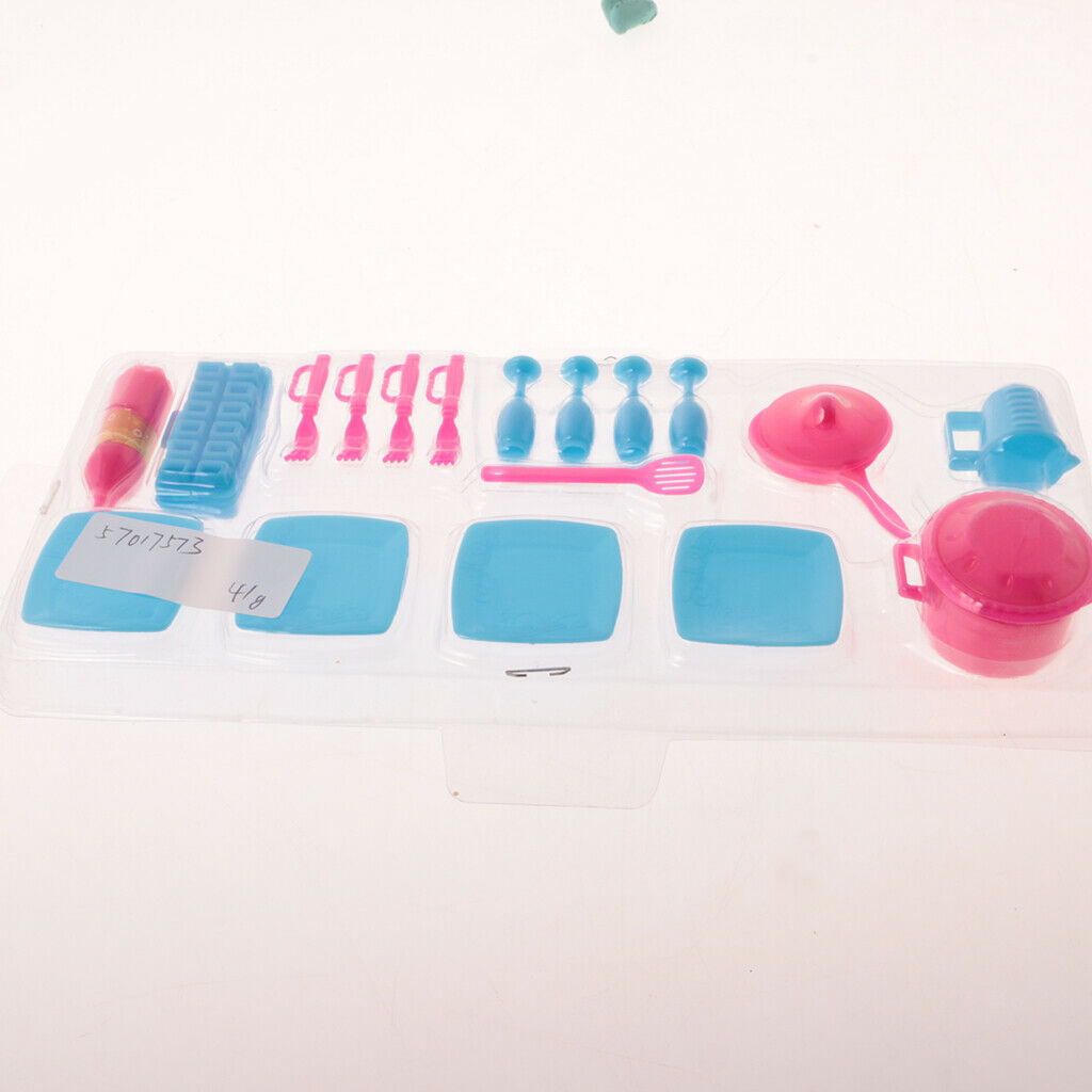 18Pcs Kitchen Tableware Accessories Set for Mini Cup Cutlery Pot Gift