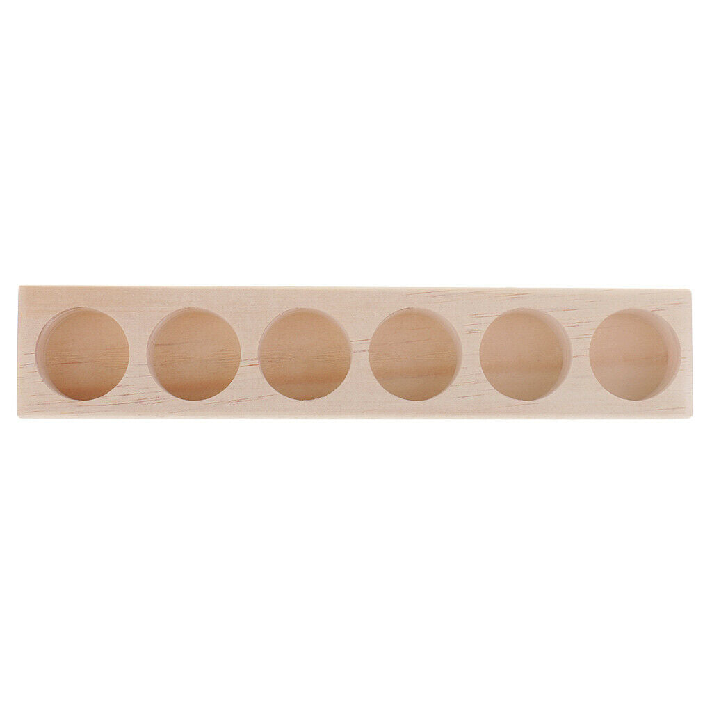 Unfinished Wooden Essential Oil Box - Holds 6 Essential Oil Bottles - Perfect