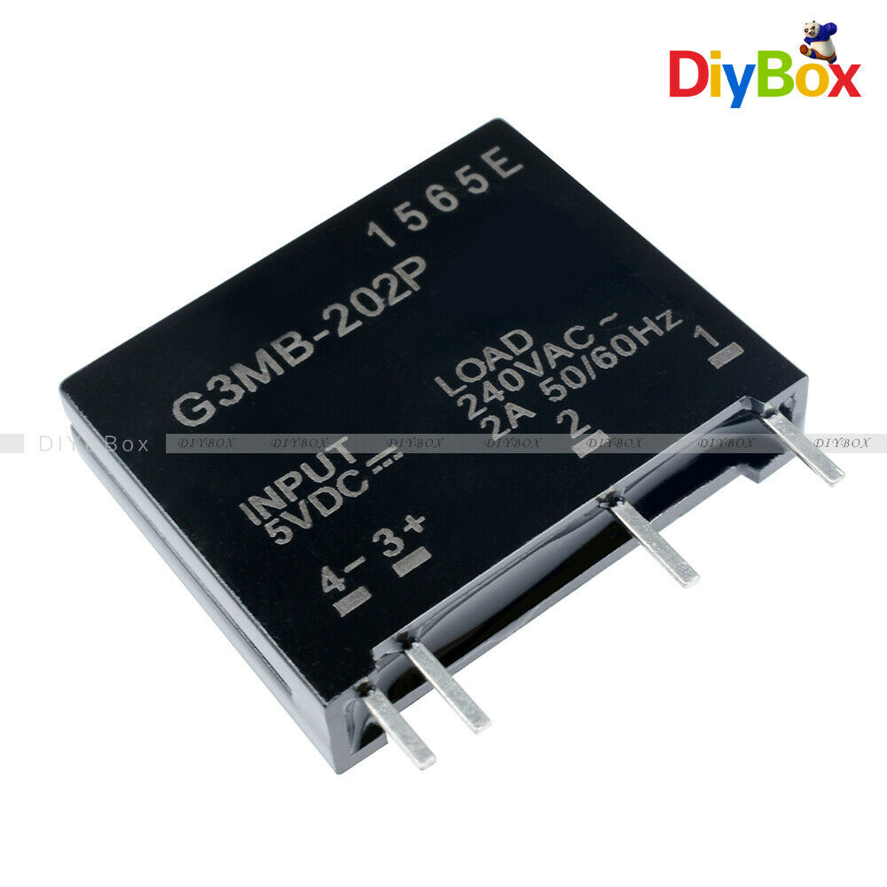 5x G3MB-202P-5VDC DC-AC PCB SSR In 5V DC Out 240V AC 2A Solid State Relay Module