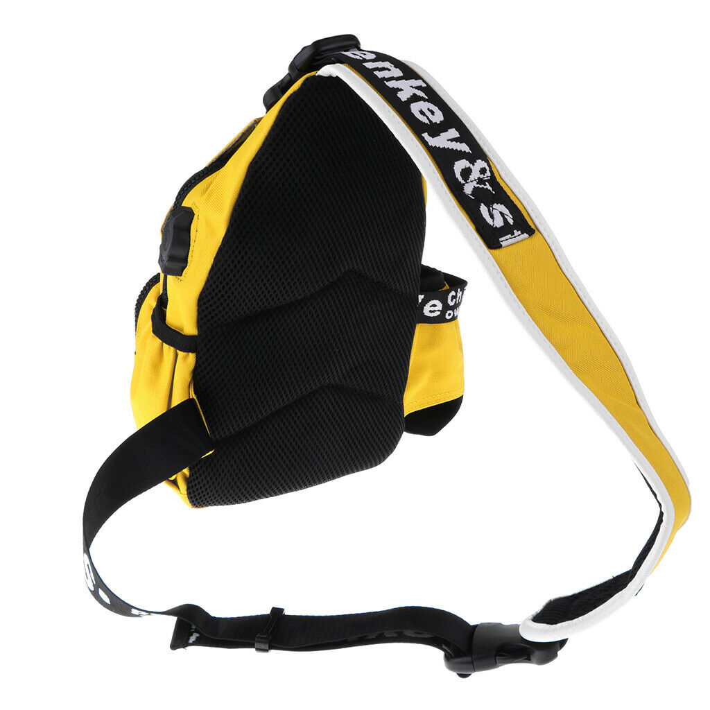 Crossbody Bag Backpack Outdoor Cycling Chest Shoulder Gym Bags Sack Yellow