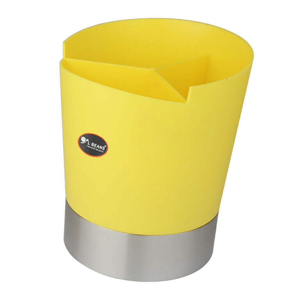 Plastic Kitchen Cutlery Storage Box Small Chopsticks Spoons Barrel Yellow