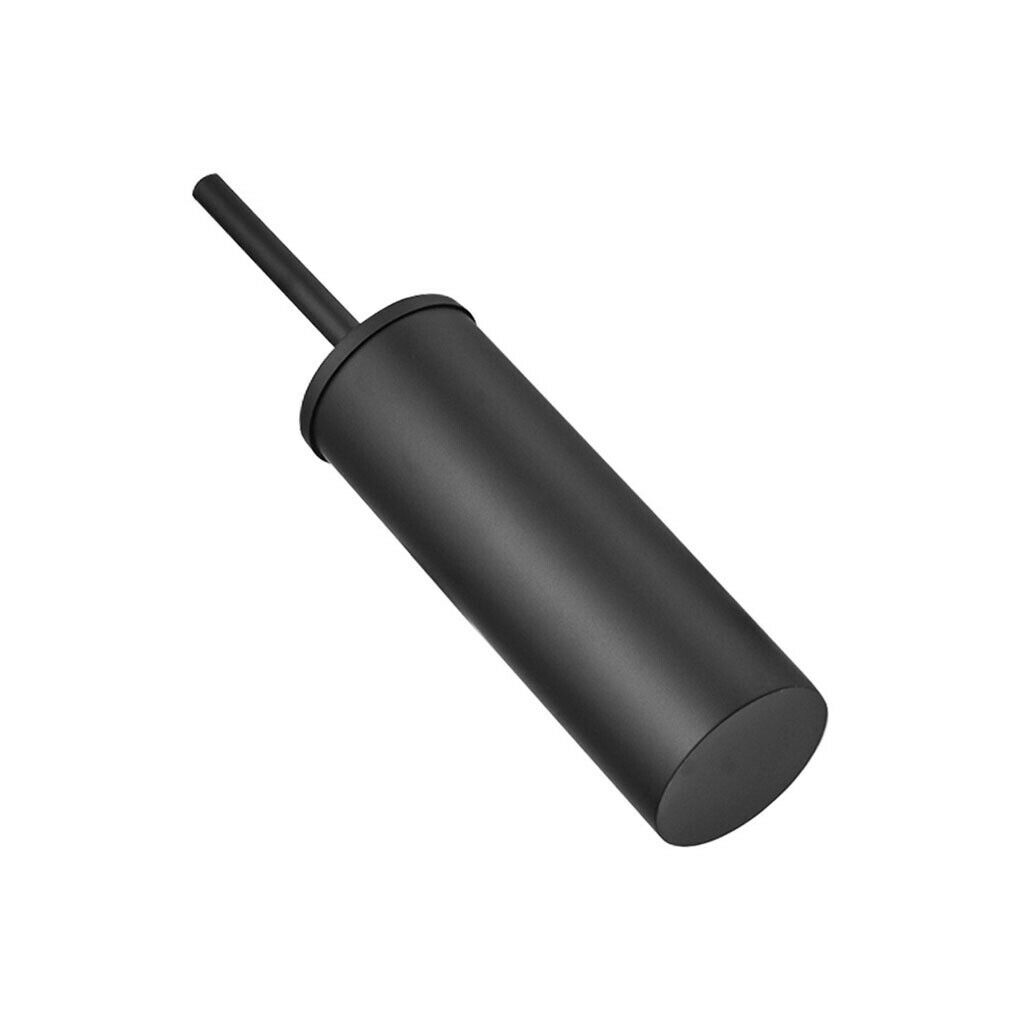 Stainless Steel Toilet Brush Set Long Handle No Dead Corner for Toilet Black