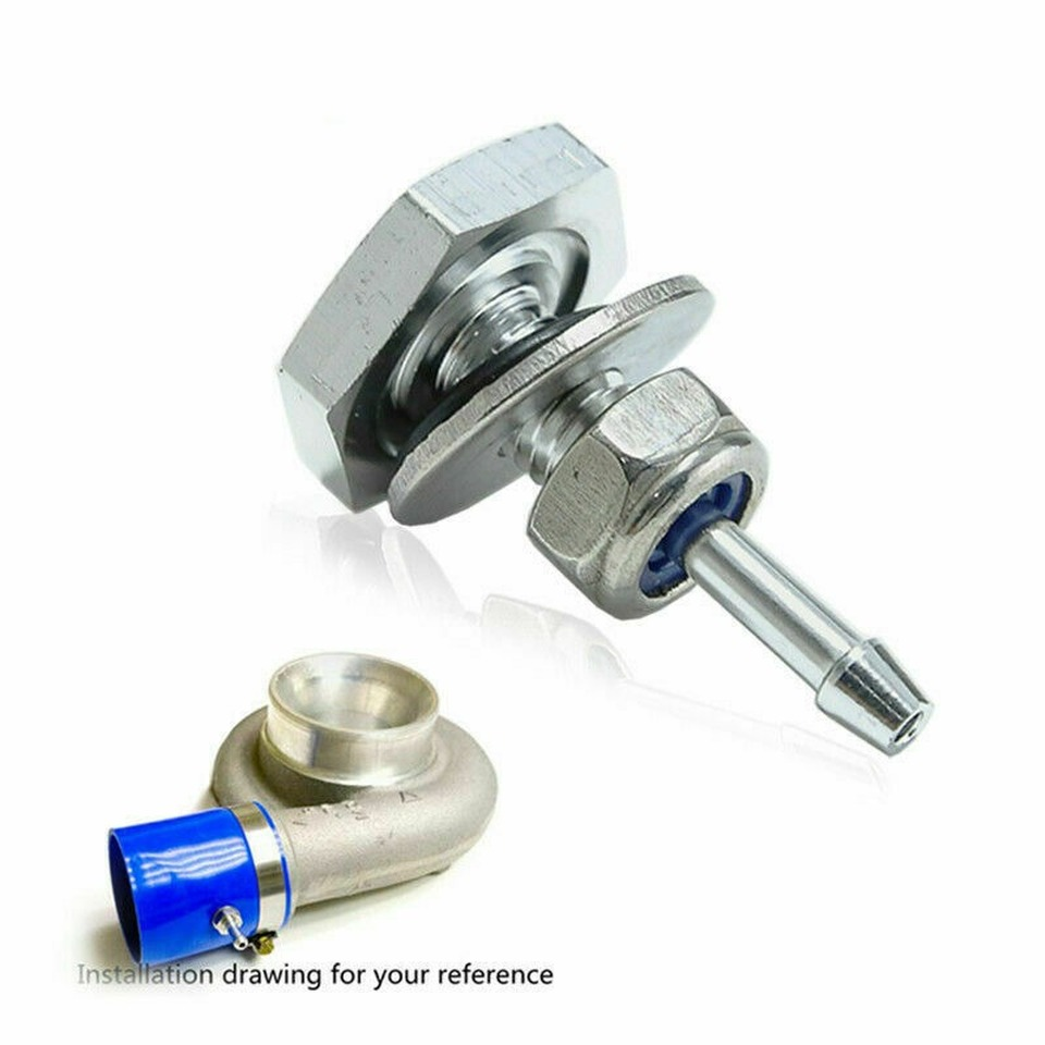 Turbocharger Silicone Pipe Boost Hose Nipple Turbo Vacuum Vac Gauge Fitting