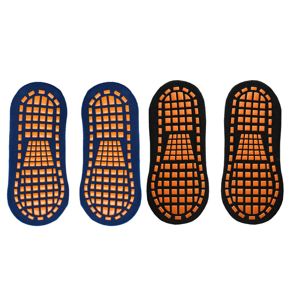 2 Pairs Teens Adults Anti-slip Yoga Pilates Barre Grip Ankle Crew Socks