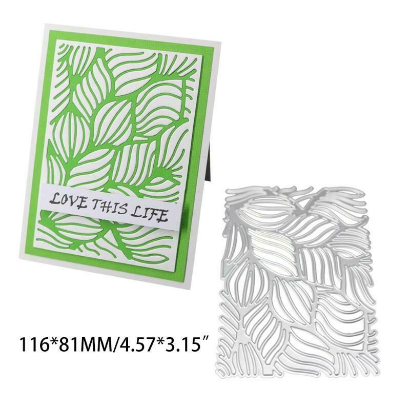 Leaf Frame Metal Cutting Dies Stencil Scrapbooking DIY Album Stamp Paper Emboss