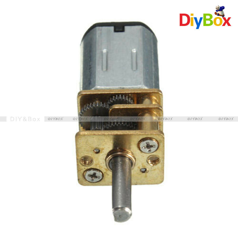 30RPM Micro Speed Reduction Gear Motor with Metal Gearbox Wheel DC 6V N20