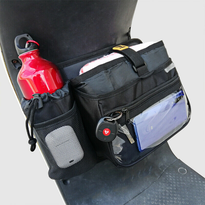 Scooter Bikes Front Hanging Storage Bag Cup Luggage Tool Bag + Waterproof Cover