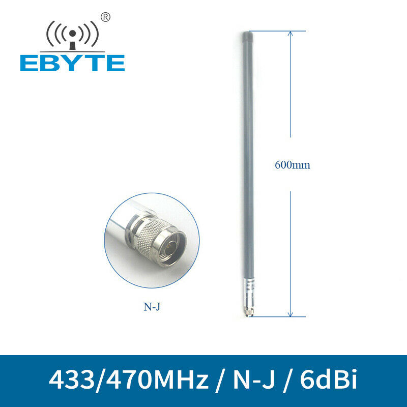 433MHz 470MHz Wifi Antenna N-J 6dbi Fiberglass Omnidirectional Antenna Aerial