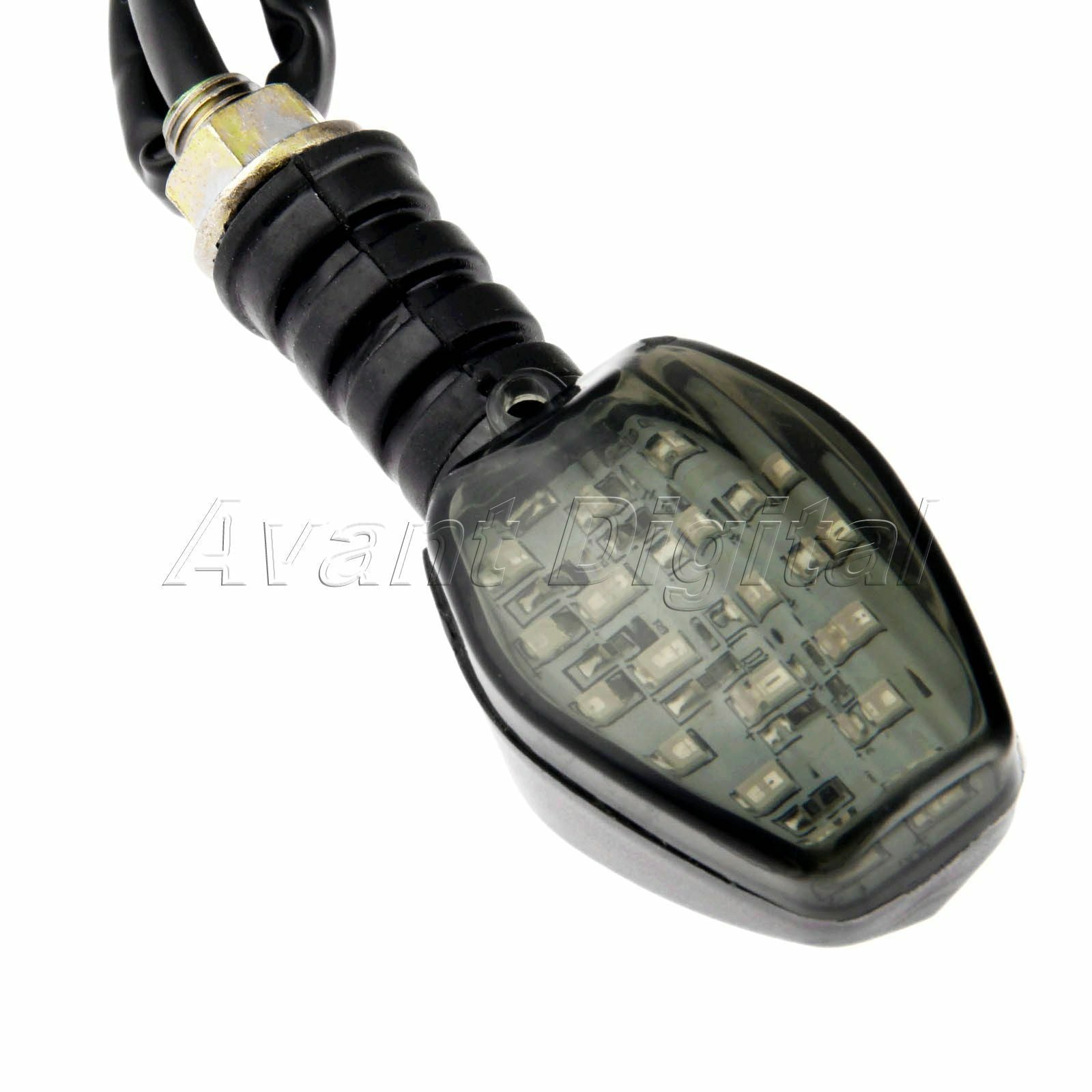 Universal 12V Cafe Racer Bobber Chopper Motorcycle Turn Signals Indicator Lights